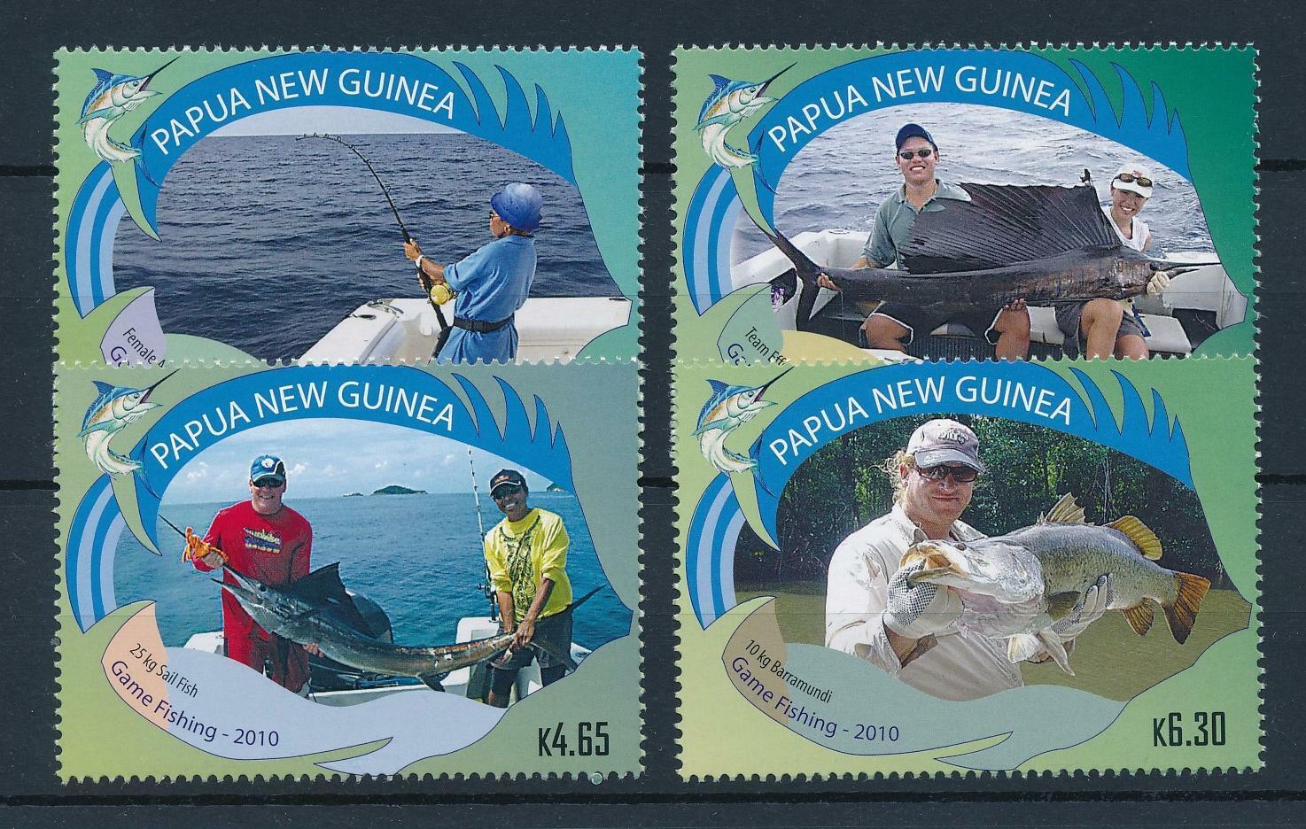 [39125] Papua New Guinea 2010 Marine Life Fish Fishing Mnh